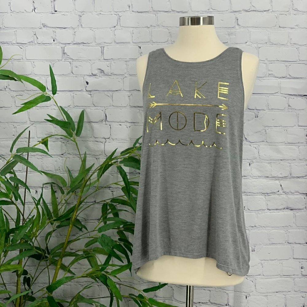 🎉Fifth Sun Gray 'Lake Mode' Graphic Tank - Picture 1 of 4